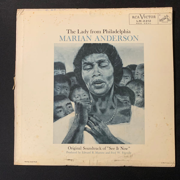 LP Marian Anderson 'The Lady From Philadelphia' (1958) CBS See It Now VG+/VG vinyl record