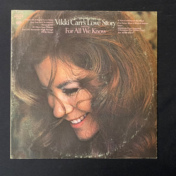 LP Vikki Carr 'Vikki Carr's Love Story' (1971) VG+/VG vinyl record