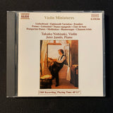 CD Takako Nishizaki, Jeno Jando 'Violin Miniatures' (1989) classical music Kreisler, Brahms, Boccherini