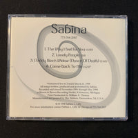 CD Sabina Lilly 'Sabina' (1998) 4-song EP jazz vocal originals Kalamazoo