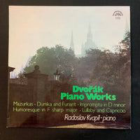 LP Dvorak Piano Works (1973) Radoslav Kvapil Mazurkas, Dumka and Furiant VG+/VG+ vinyl record