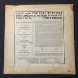 LP Tom Lehrer 'That Was the Year That Was' (1965) political comedy satire VG+/VG vinyl record