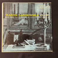 LP Wanda Landowska 'Mozart Sonatas' (1956) VG+/VG classical vinyl record