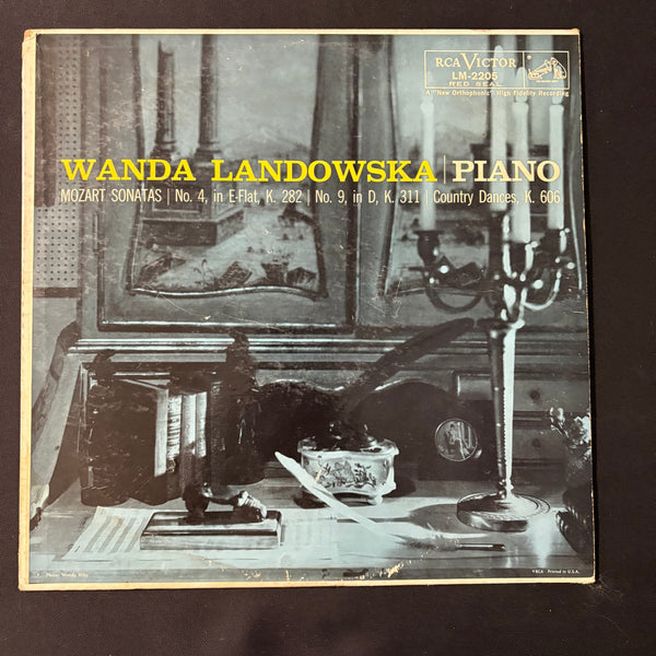LP Wanda Landowska 'Mozart Sonatas' (1956) VG+/VG classical vinyl record