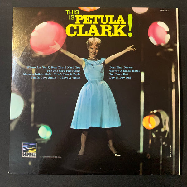 LP Petula Clark 'This Is Petula Clark' (1966) VG+/VG+ vinyl record