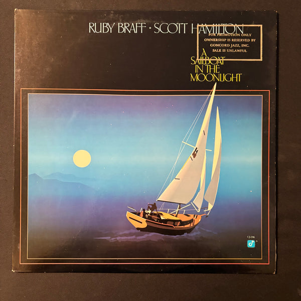 LP Ruby Braff, Scott Hamilton 'Sailboat In the Moonlight' (1986) VG+/VG+ jazz vinyl record