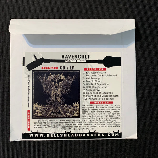 CD Ravencult 'Morbid Blood' (2011) advance promo Hells Headbangers black metal