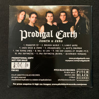 CD Prodigal Earth 'Zenith | Zero' (2009) advance promo sleeve Cyprus power metal