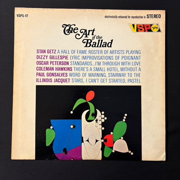 LP The Art of the Ballad (1966) VG+/VG jazz vinyl record Stan Getz, Dizzy Gillespie, Oscar Peterson
