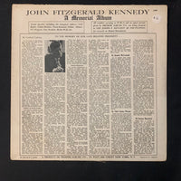 LP John Fitzgerald Kennedy 'A Memorial Album' (1963) VG/G+ spoken word speeches vinyl record