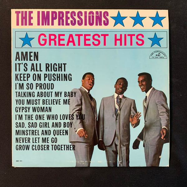 LP The Impressions 'Greatest Hits' (1965) VG+/VG+ clean sharp vinyl record