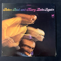 LP Peter Paul and Mary 'Late Again' (1968) VG+/VG folk vinyl record