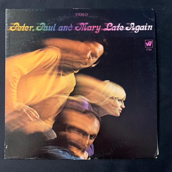 LP Peter Paul and Mary 'Late Again' (1968) VG+/VG folk vinyl record