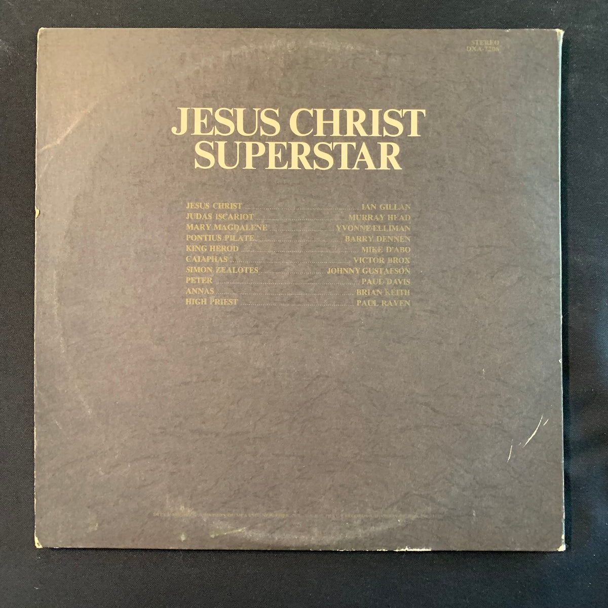 LP Jesus Christ Superstar (1971) 2-record set British cast Ian Gillan ...