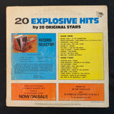 LP K-Tel 20 Explosive Hits (1971) VG/VG vinyl record The Who, Mungo Jerry, Canned Heat