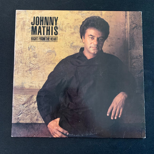 LP Johnny Mathis 'Right From the Heart' (1985) VG+/VG+ vinyl record