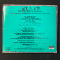 CD Patti Austin 'That's Enough For Me' (1994) 1-track edited DJ radio promo single