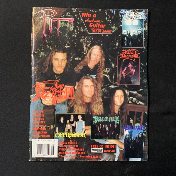 MAGAZINE Pit #25 1998 Death, Cradle of Filth, King Diamond, Slayer, +sampler CD