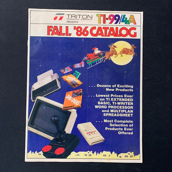 TI 99/4A Triton Products catalog Fall 1986 Texas Instruments mailorder dealer
