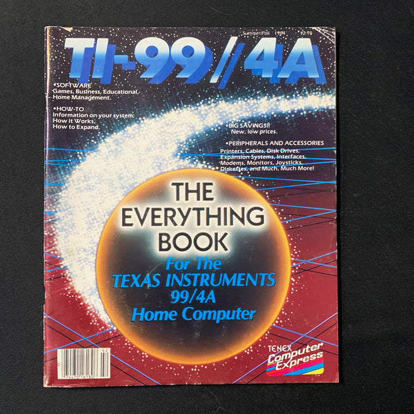 TI 99/4A Tenex Computer Express catalog summer/fall 1984 Texas Instruments mailorder dealer