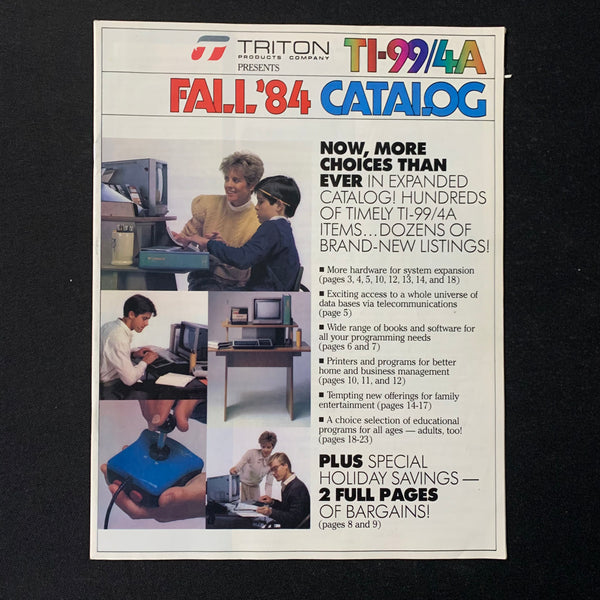 TI 99/4A Triton Products catalog Fall 1984 Texas Instruments mailorder dealer