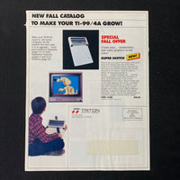 TI 99/4A Triton Products catalog Fall 1984 Texas Instruments mailorder dealer