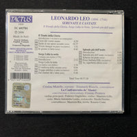 CD Leonardo Leo 'Sonate e Cantate' (2006) Cristina Miatello, Emanuele Bianchi damaged booklet