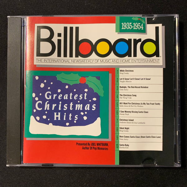 CD Billboard Greatest Christmas Hits 1939-1954 (1989) Bing Crosby, Eartha Kitt, Nat King Cole