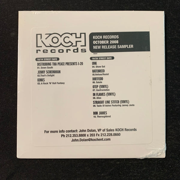 CD Koch Records October New Release Sampler (2008) Hatebreed, Otep, In Flames, Straight Line Stitch