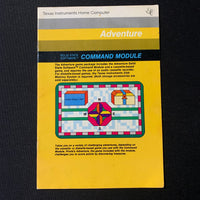 TI 99/4A Adventure (old style) instruction manual only Texas Instruments