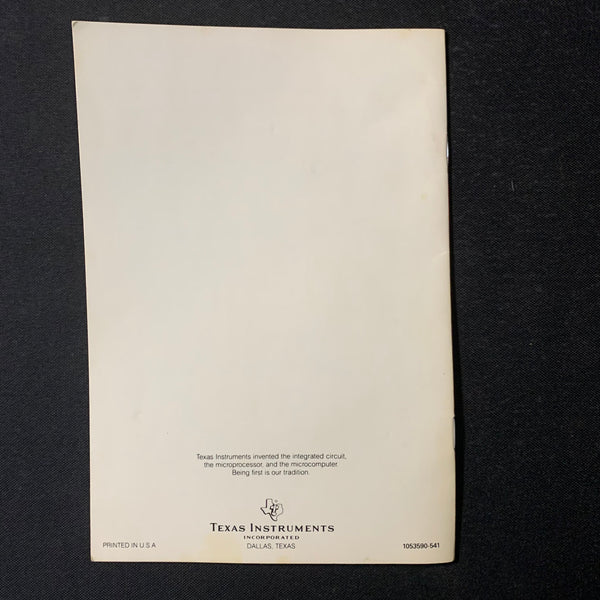 TI 99/4A Adventure (new style) instruction manual only Texas Instrumen ...