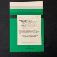 TI 99/4A Blackjack and Poker (old style) instruction manual only Texas Instruments