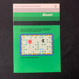 TI 99/4A Blasto (old style) instruction manual only Texas Instruments