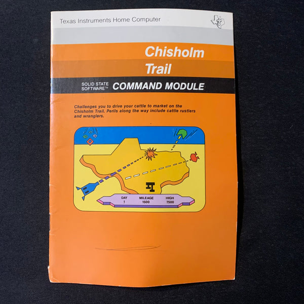 TI 99/4A Chisholm Trail (old style) instruction manual only Texas Inst ...