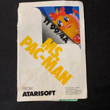 TI 99/4A Ms. Pac-Man instruction manual only Texas Instruments Atarisoft fair condition