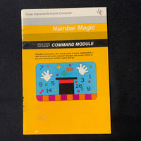 TI 99/4A Number Magic (old style) instruction manual only Texas Instruments