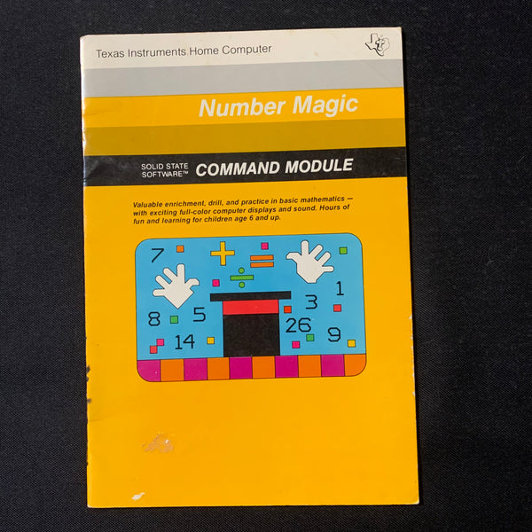 TI 99/4A Number Magic (old style) instruction manual only Texas Instru ...