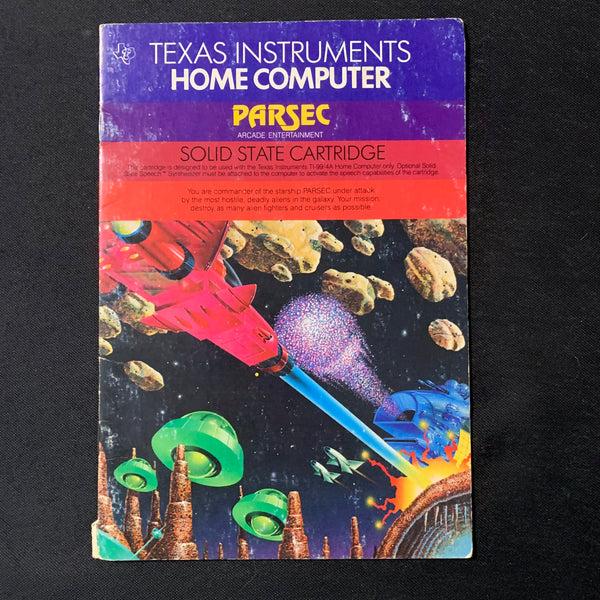 TI 99/4A Parsec instruction manual only Texas Instruments – The Exile ...