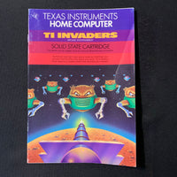 TI 99/4A TI Invaders (new style) instruction manual only Texas Instruments