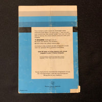 TI 99/4A TI Invaders (old style) instruction manual only Texas Instruments fair condition