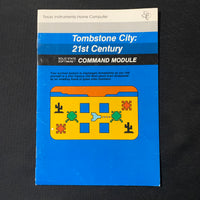 TI 99/4A Tombstone City (old style) instruction manual only Texas Instruments