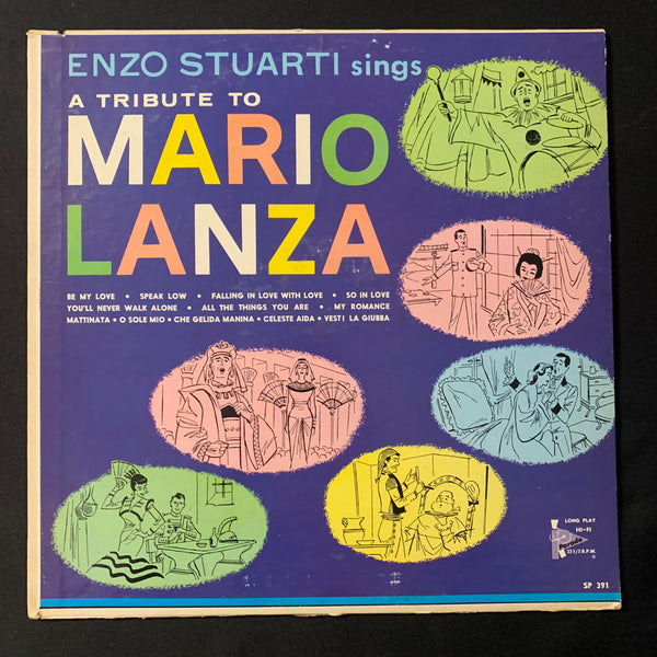 LP Enzo Stuarti Sings a Tribute to Mario Lanza classical opera VG+/VG vinyl record