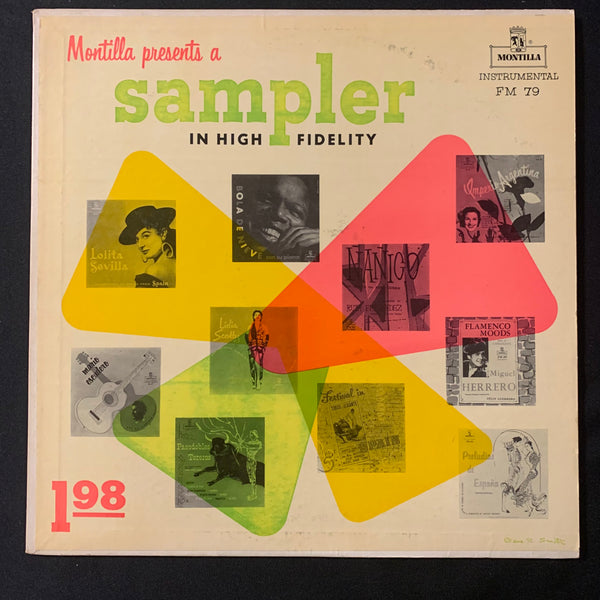 LP Montilla Presents a Sampler In High Fidelity VG+/VG+ Latin Spanish music sampler vinyl