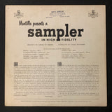 LP Montilla Presents a Sampler In High Fidelity VG+/VG+ Latin Spanish music sampler vinyl