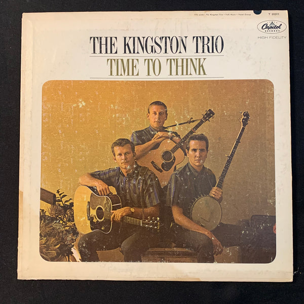 LP Kingston Trio 'Time To Think' (1964) VG/G+ folk music record vinyl