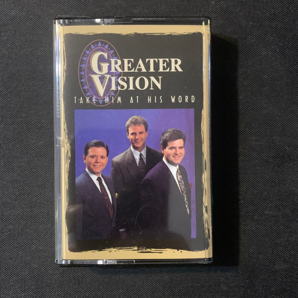 CASSETTE Greater Vision 'Take Him At His Word' (1995) Christian gospel