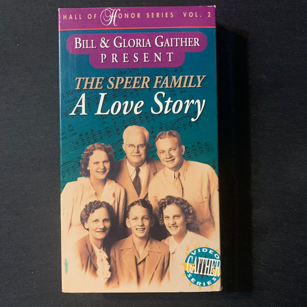 VHS Gaither Hall Of Honor Series Vol. 2 'The Speer Family: A Love Story' (1994) gospel