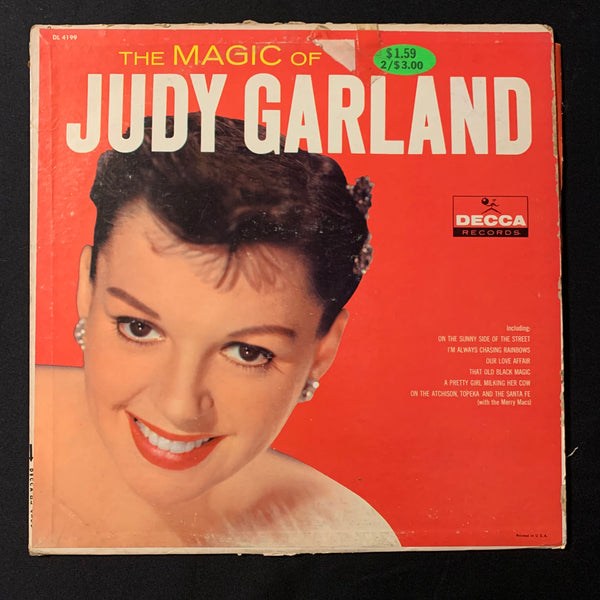LP Judy Garland 'Magic Of' (1961) VG/G+ interesting misprint vinyl record