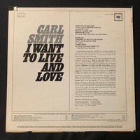 LP Carl Smith 'I Want To Live and Love' (1965) VG/VG country vinyl record