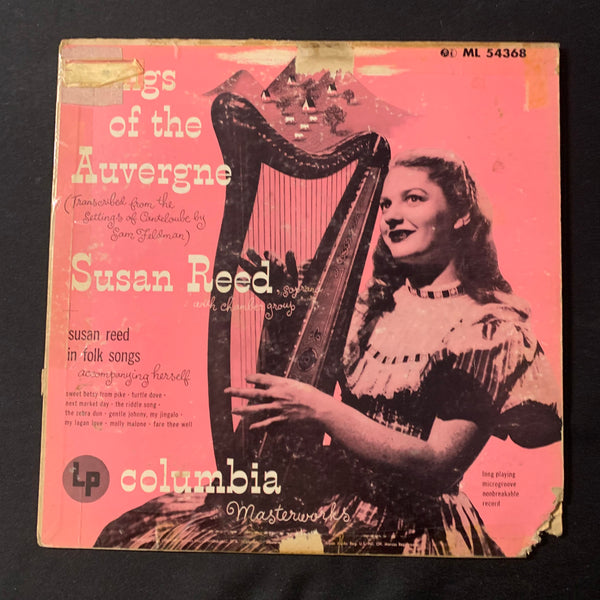 LP Susan Reed 'Sounds of the Auvergne' (1951) soprano folk music G+/G vinyl record